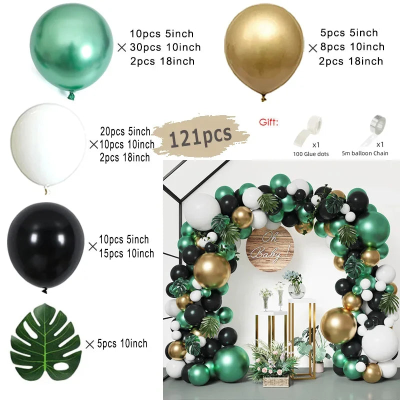 Jungle Safari Balloon Arch Kit β Animal Birthday Party Decoration Garland