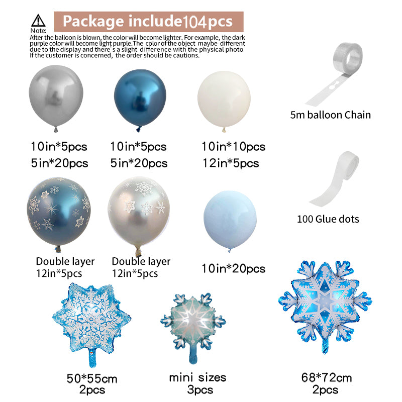 104 Piece Balloon Garland Kit – Birthday Party Decoration Set