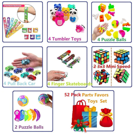 52 PCS Kids Party Favors Toy Set – Party Bag Fillers & Pinata Toys