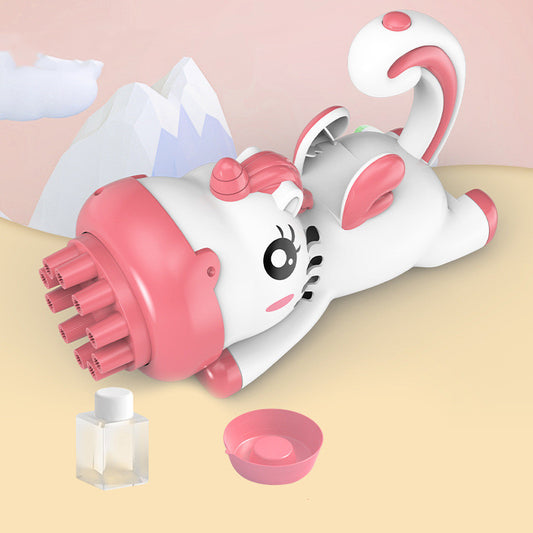 Cute Animal Bubble Blower Toy – Automatic Bubble Machine for Kids