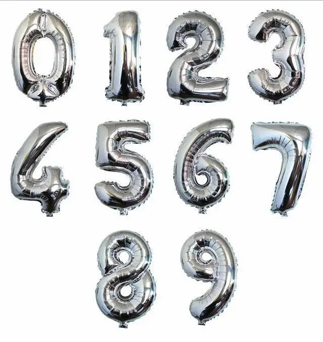 Number Birthday Balloon – Large Foil Number Balloon (16" / 32")