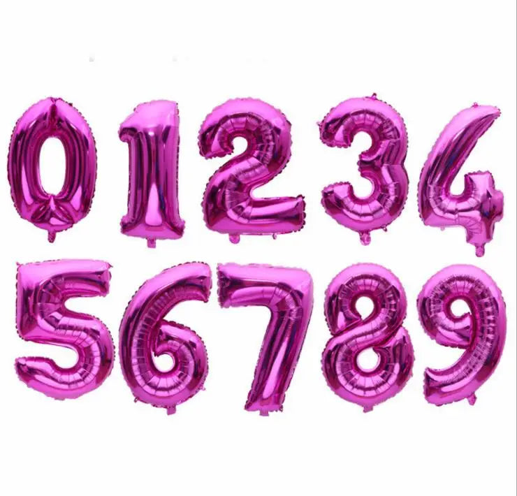 Number Birthday Balloon – Large Foil Number Balloon (16" / 32")