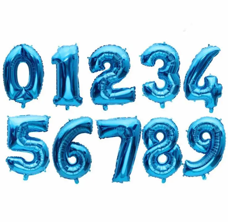 Number Birthday Balloon – Large Foil Number Balloon (16" / 32")