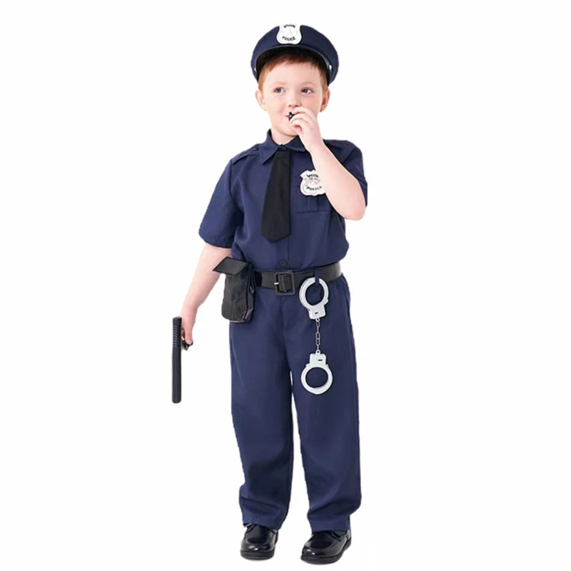 Kids Police Officer Costume – Police Role Play Outfit for Boys & Girls