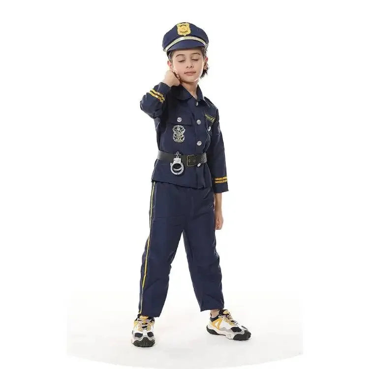 Kids Police Officer Costume – Police Role Play Outfit for Boys & Girls