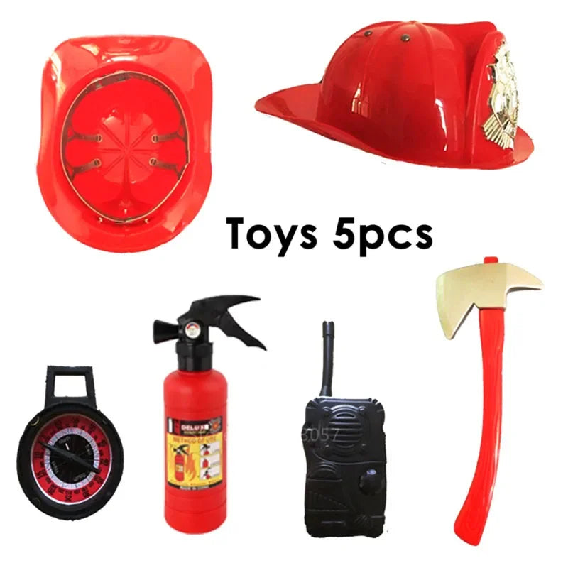 Children’s Firefighter Costume Set – Kids Fancy Dress Fireman Outfit