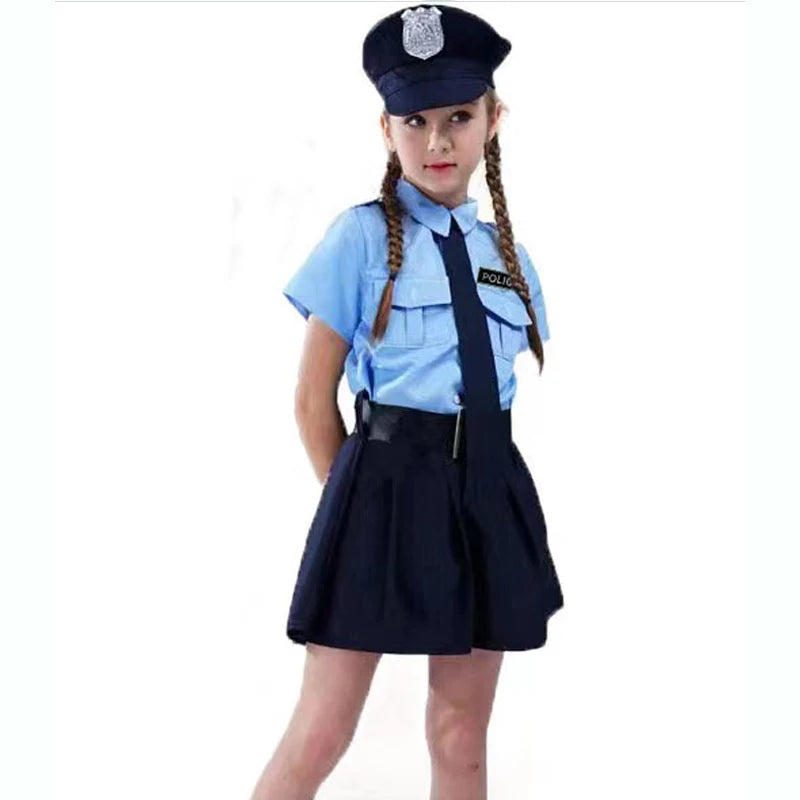 Kids Police Officer Costume – Police Role Play Outfit for Boys & Girls
