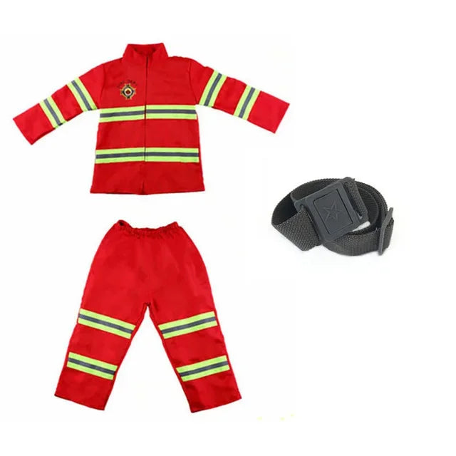 Children’s Firefighter Costume Set – Kids Fancy Dress Fireman Outfit