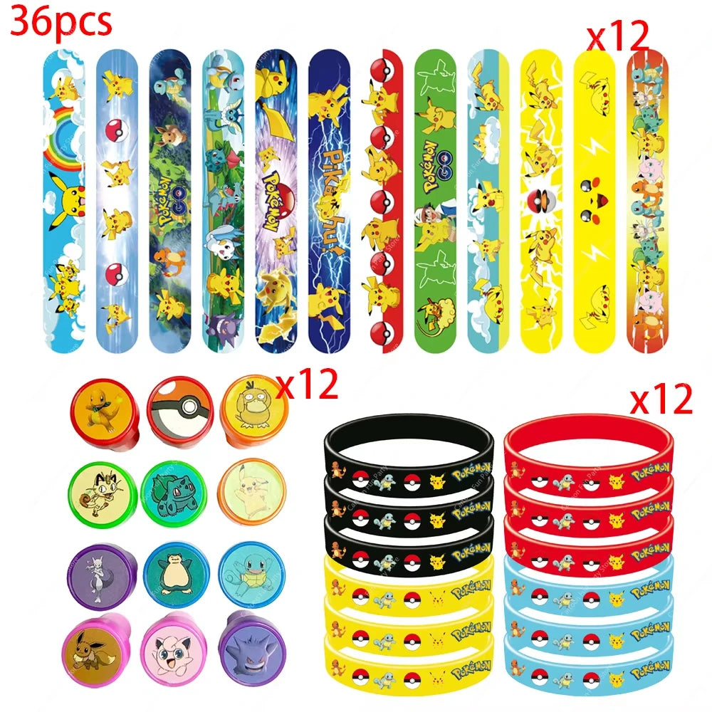 Kids Cartoon Party Favor Bundle – Stamps, Stickers & Balloons