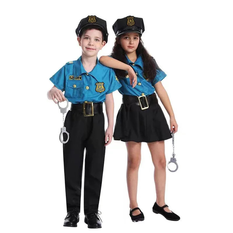 Kids Police Officer Costume – Police Role Play Outfit for Boys & Girls