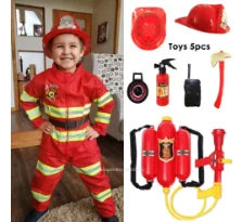 Children’s Firefighter Costume Set – Kids Fancy Dress Fireman Outfit