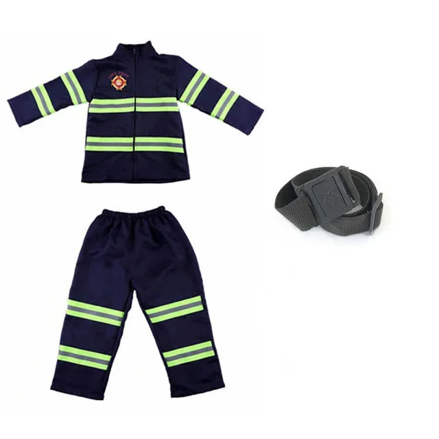 Children’s Firefighter Costume Set – Kids Fancy Dress Fireman Outfit