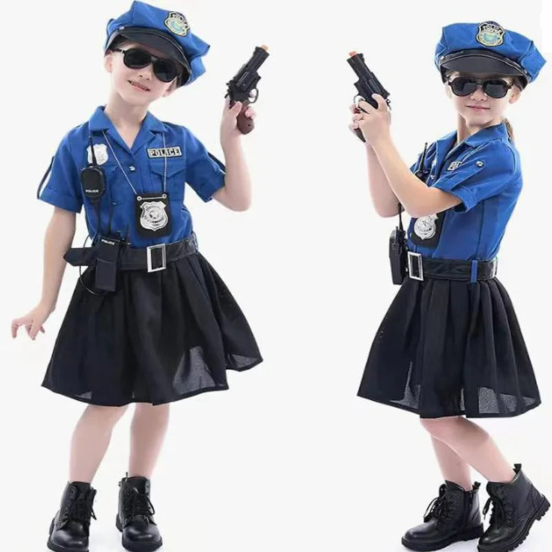 Kids Police Officer Costume – Police Role Play Outfit for Boys & Girls