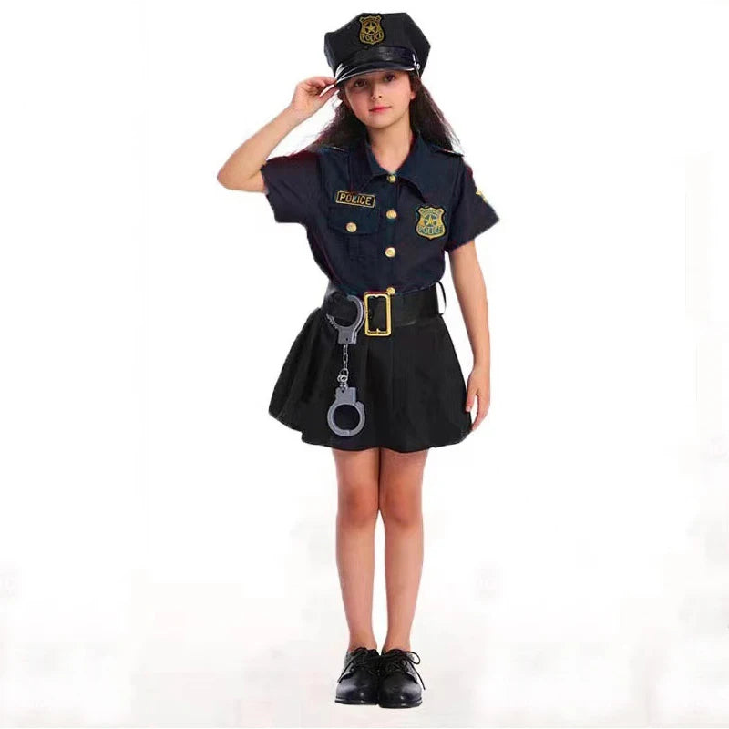 Kids Police Officer Costume – Police Role Play Outfit for Boys & Girls