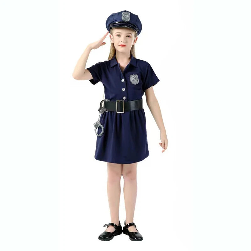 Kids Police Officer Costume – Police Role Play Outfit for Boys & Girls