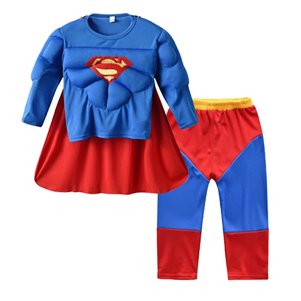 Kids Spider Superhero Costume – Muscle Suit Dress Up Set