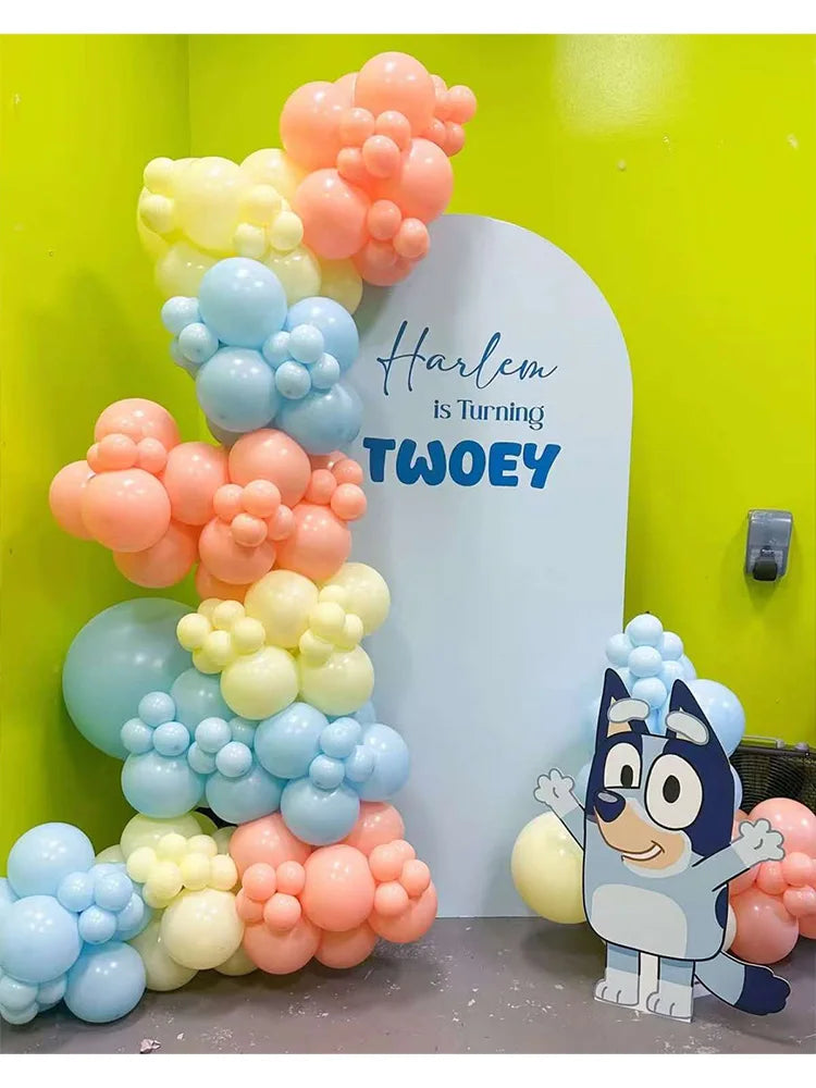 Blue Cartoon Dog Balloon Arch Kit – Kids Birthday Party Decoration Set
