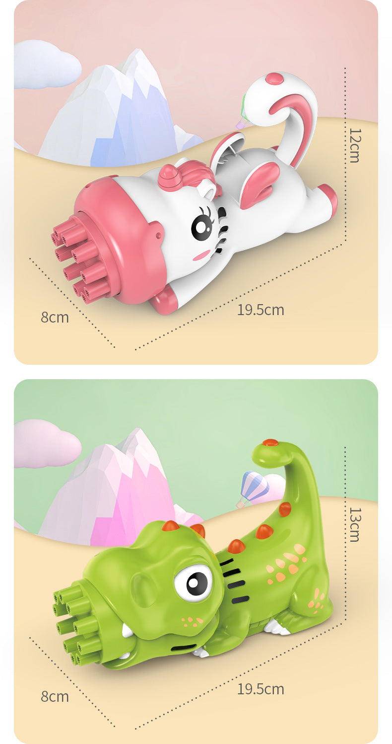 Cute Animal Bubble Blower Toy – Automatic Bubble Machine for Kids